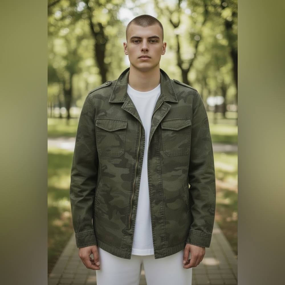 Buffalo David Bitton Camouflage Field Jacket